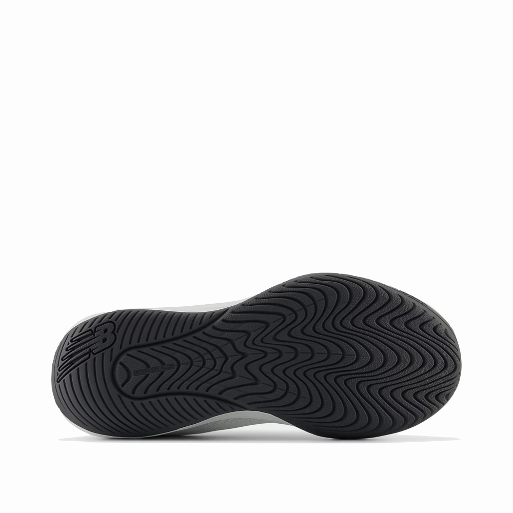 N New Balance Women's 696v6 Court Sneaker in White with Black