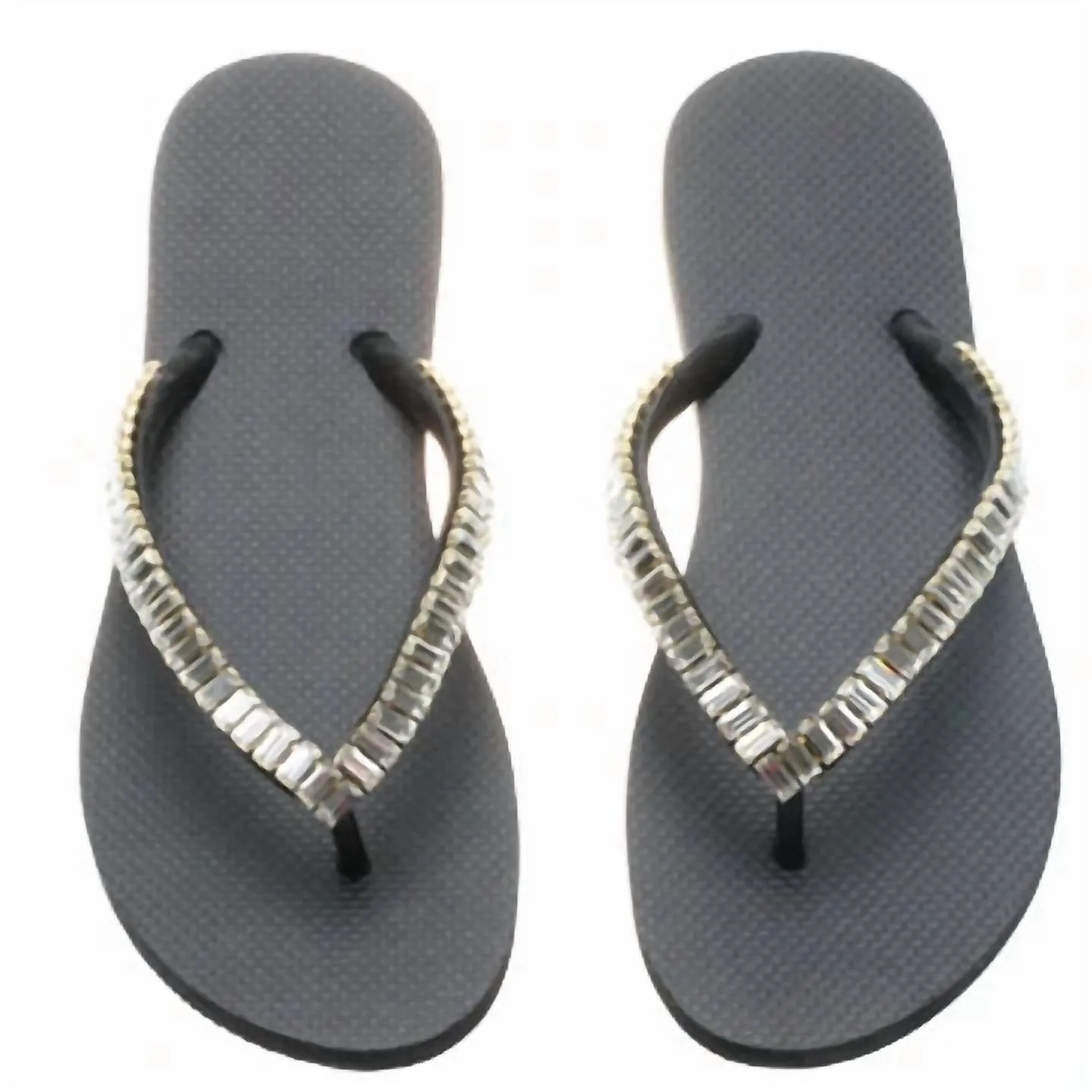 Cafe Rainbow Flip Flops Oxnard Sandal In Black / Clear