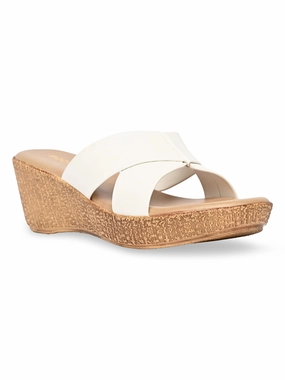 Espadrilles Tie Rocia By Regal White Women Casual Platform Sandals