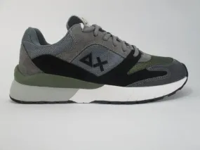 Sun 68 sneakers da uomo Yaky Suede Mesh 3 Color Z29116 4719 grigio scuro militare Lowmel Sneakers