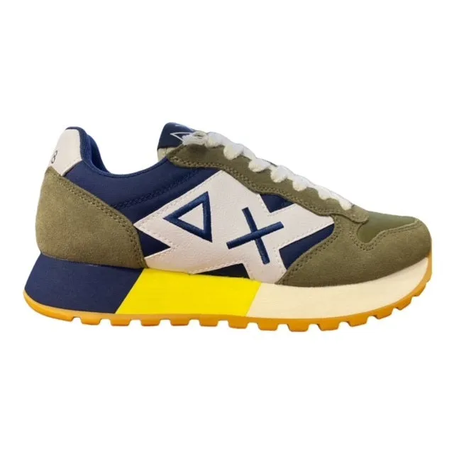 Sneakers Miami Sun68 Jaki Tricolors scarpa da uomo Z32111 1907 militare-navy blue