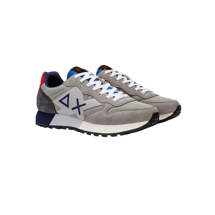 Sun68 scarpa sneakers da uomo Jaki Basic Z43113 34 grigio medio Wide Slip On Sneakers