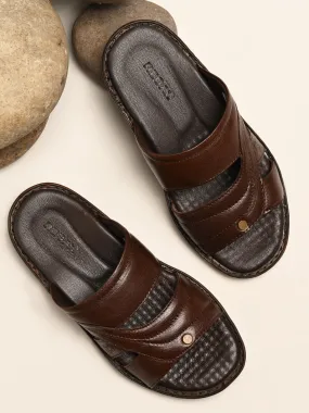 Sequin Espadrilles Regal Brown Men Comfort Leather Sandals