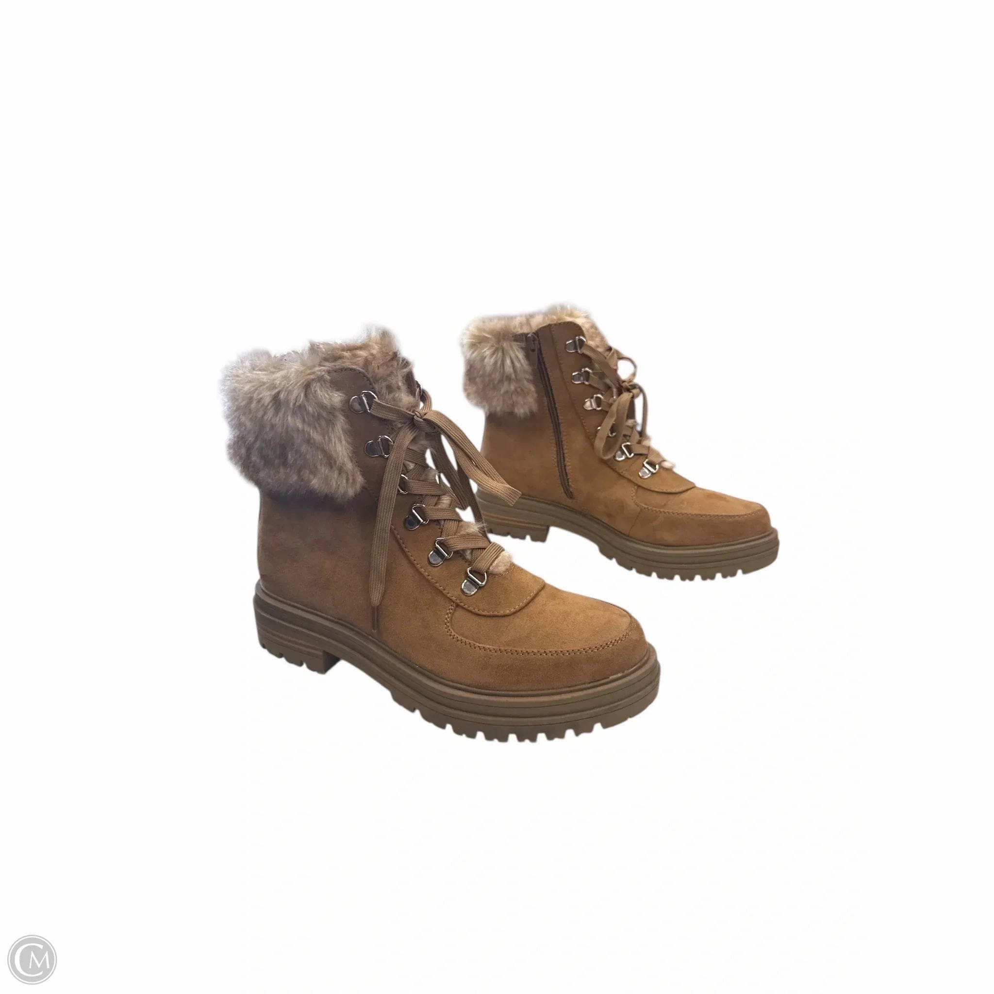 Boots Combat By Clothes Mentor In Brown & Cream, Size: 8.5 Combat Boots Desert