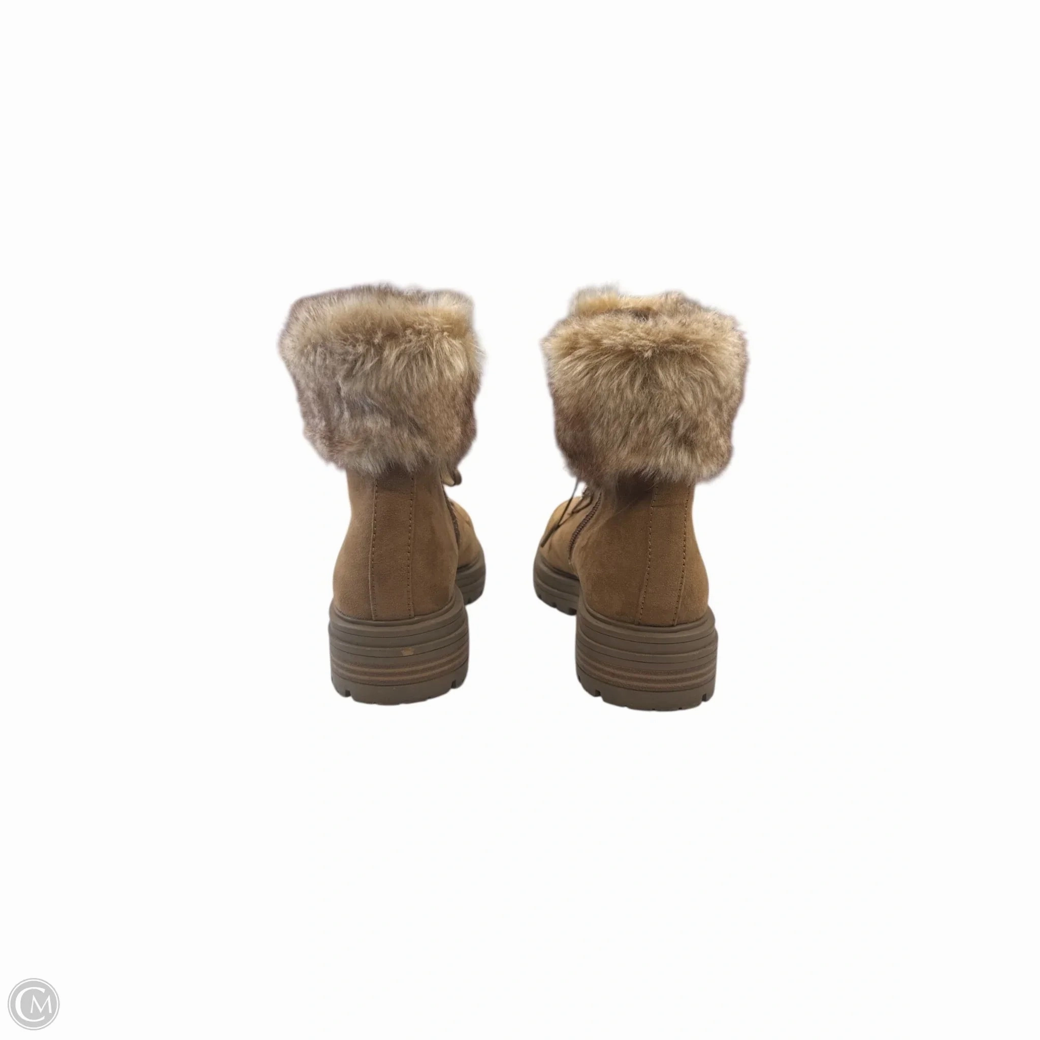 Boots Combat By Clothes Mentor In Brown & Cream, Size: 8.5 Palladium Canvas Combat Boots