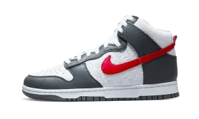 Nike Dunk High Embossed Basketball Grey Red Under Armor Basketball Shoes