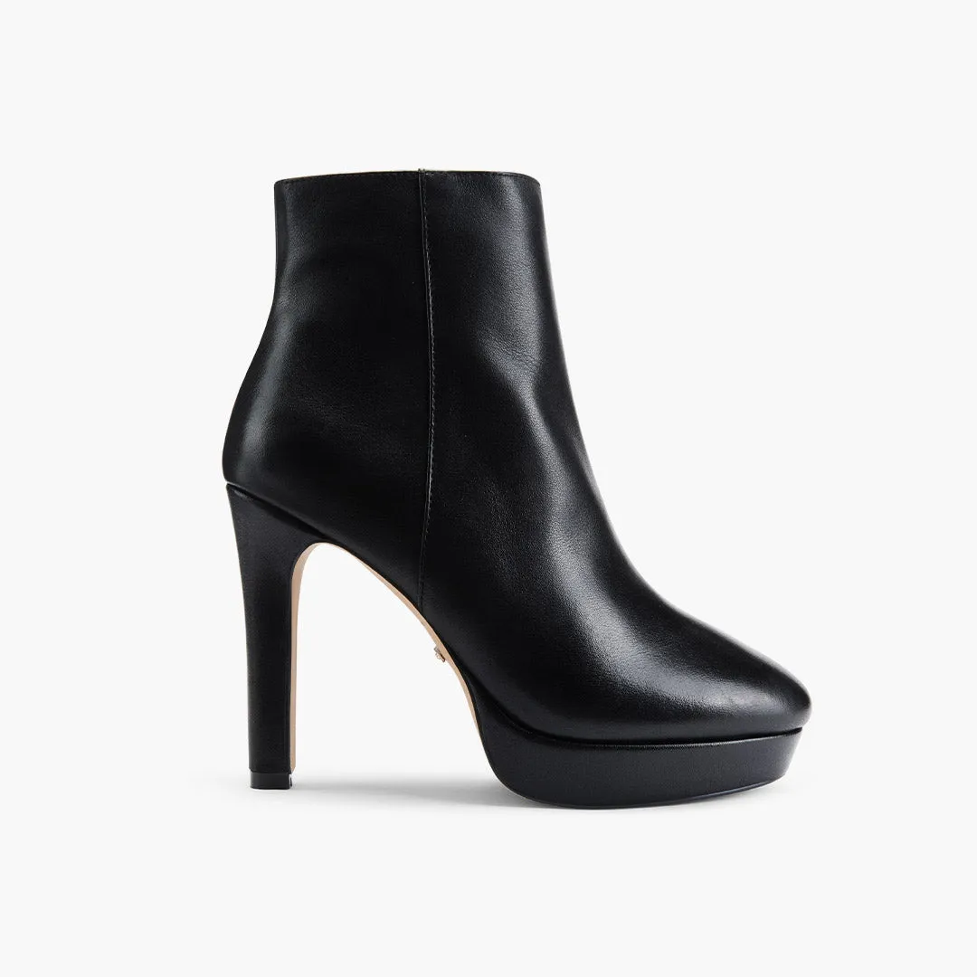 Extra Petite Ankle Boots *CLAIRE - leather platform ankle boots