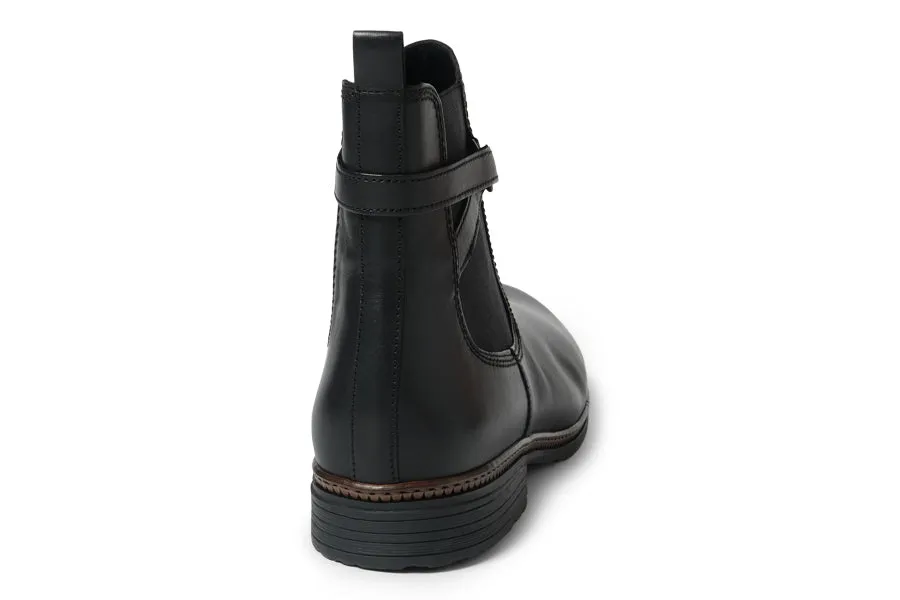 GAB WOLF BLACK Chunky Lace Ankle Boots