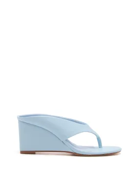 Sera Wedge Thong Pale Blue Clarks High Heels