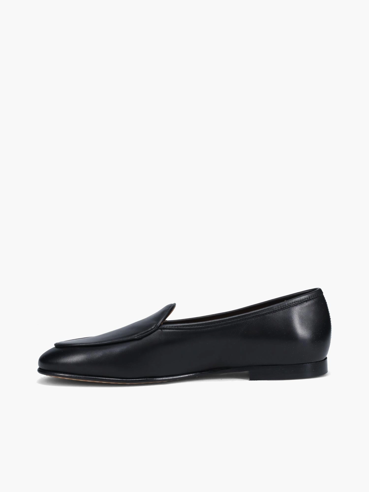 Flat Canvas Slip On Shoes Giulio Nero Savana Leather