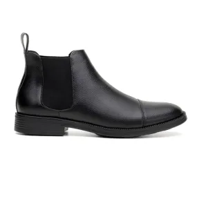 'Terni' classic vegan leather Chelsea boot by Vincente Verde -  black Graeme Arcadia Leather Chelsea Boots