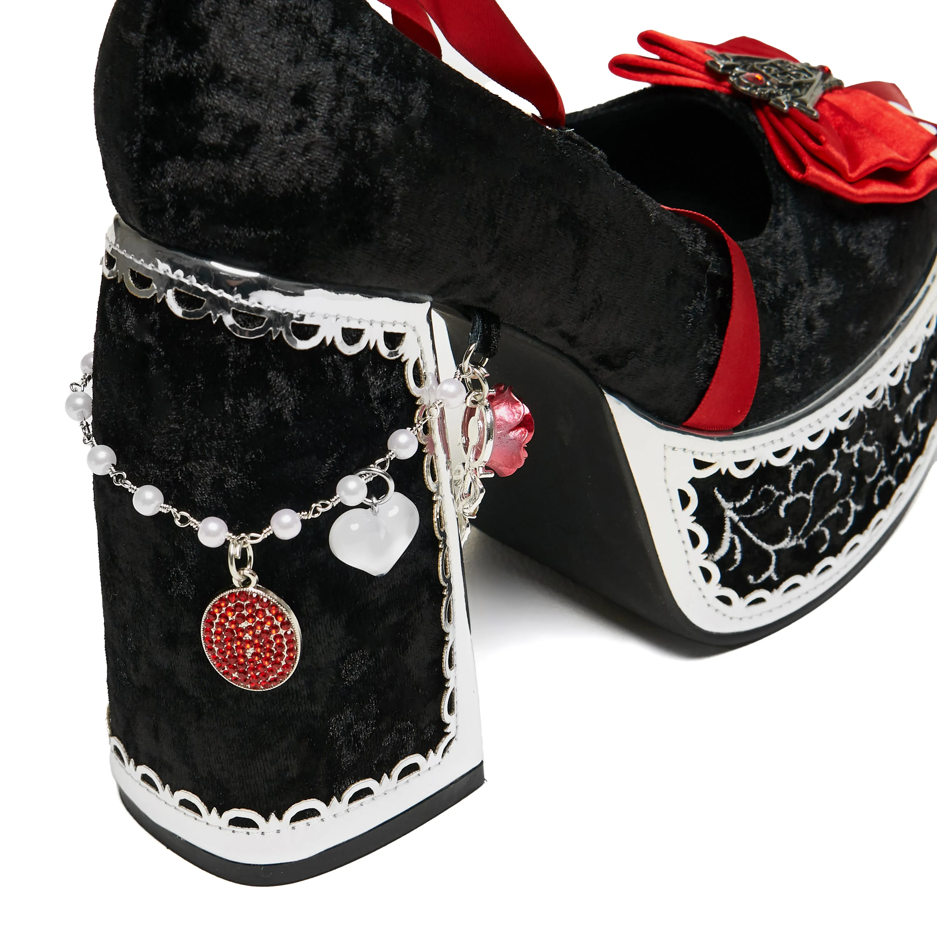 Dr Martens T-bar Regency Leather Mary Jane Shoes The Cold Ones Midnight Velvet Ornate Heels