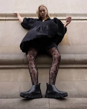 Elevated Ankle Boots Tiger chelsea black boots