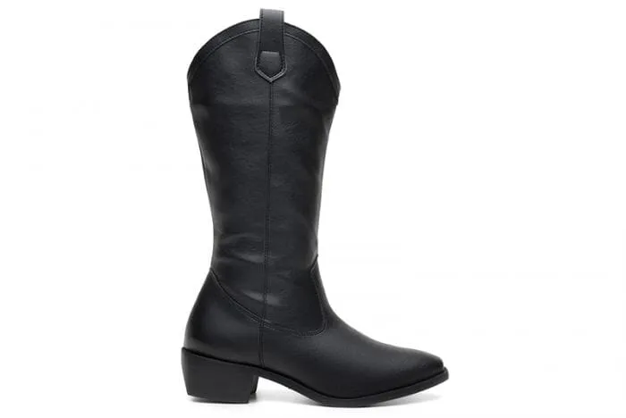 'Carlotta' women's pull-on bootie by Ahimsa - black Steve Madden Boots Cowboy