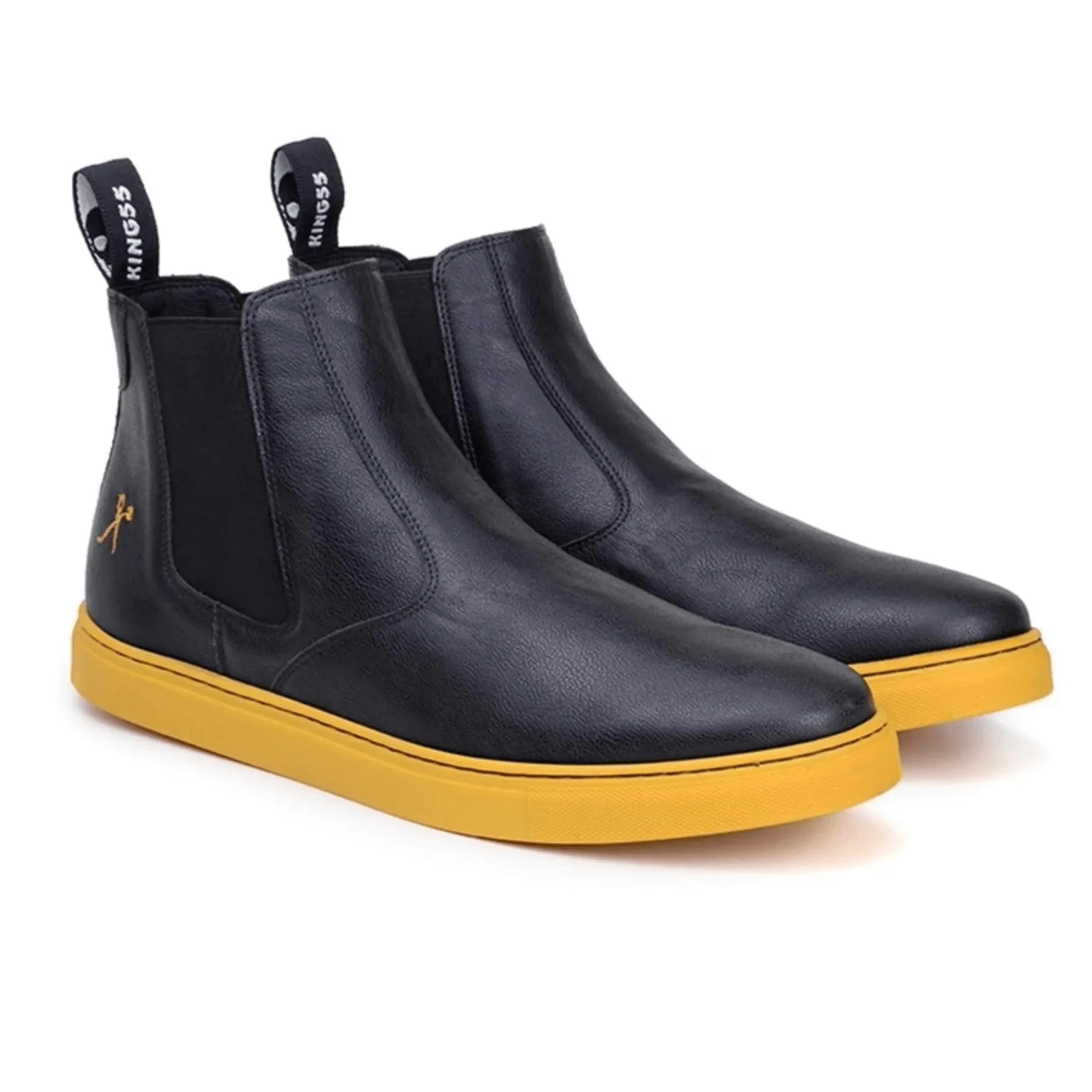 Good Chelsea Boots Reddit 'Tokio' chelsea boot by King 55 - black with yellow outsole