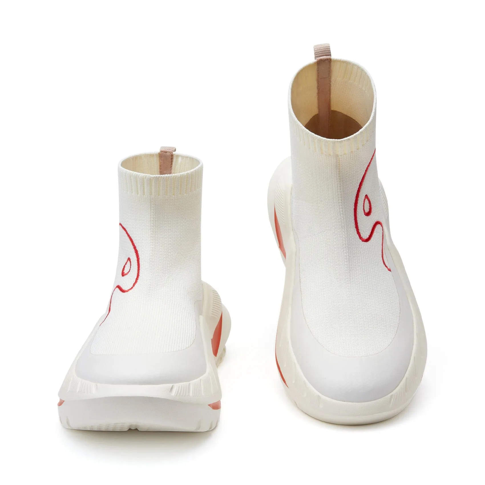 Whisper White Chueca IV Women Laceless Basketball Shoes