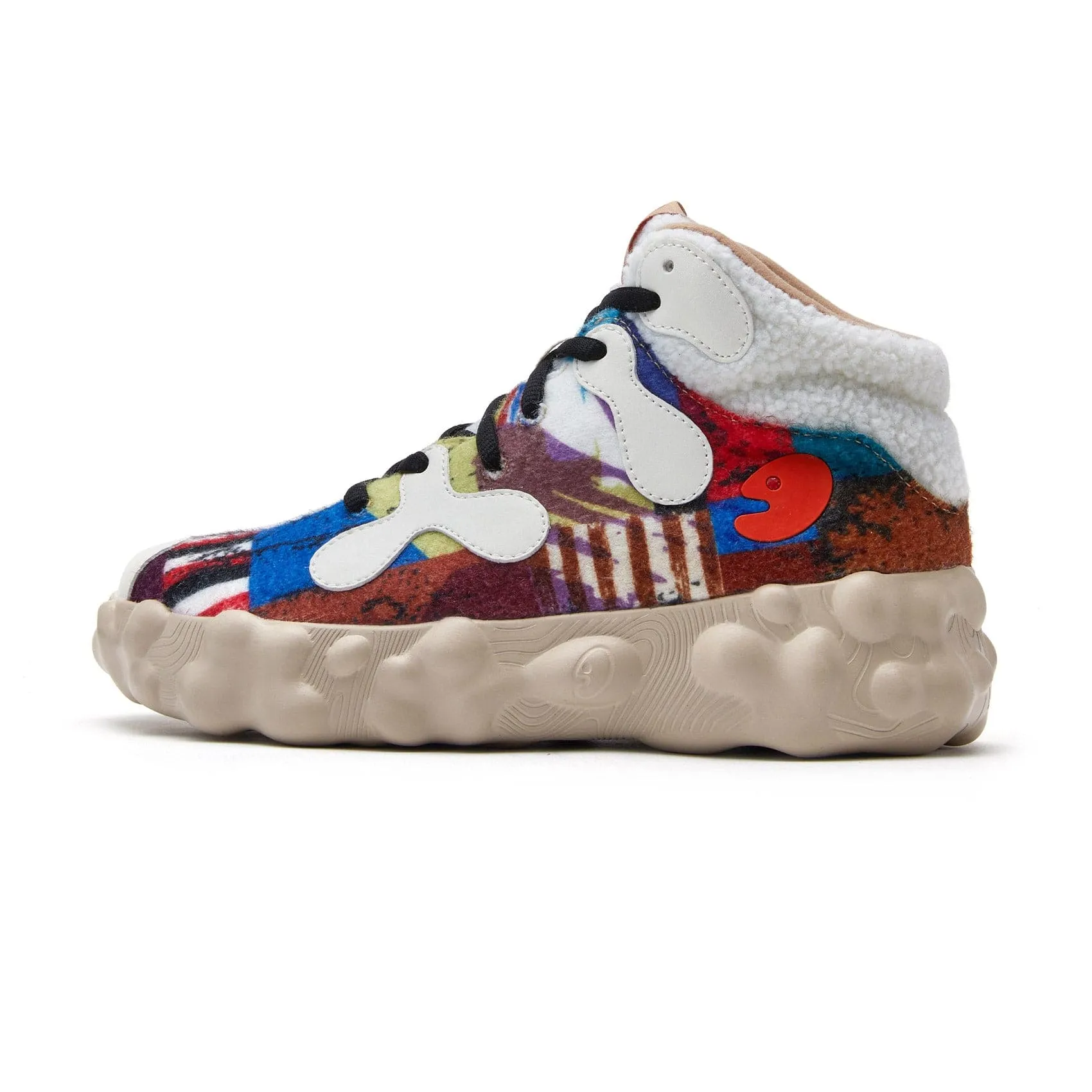 Basketball Shoes With Air Bubble Multicolored Grids Figueras III Women