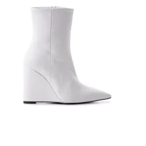 Fleece Ankle Boots Haven White Leather