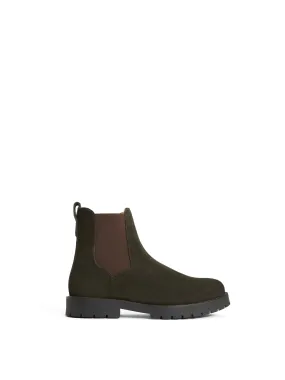 Sloane Chelsea Boots Sheepskin Boudica - Moss Green