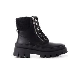 Earth Leather Ankle Boots Trieste Black Leather