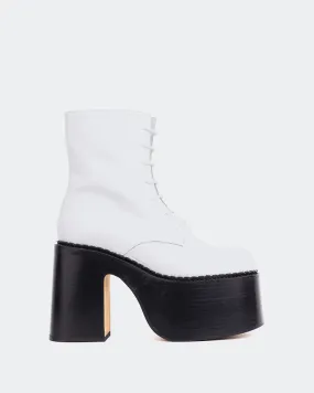 Tripp White Naplack Amiri Ankle Boots