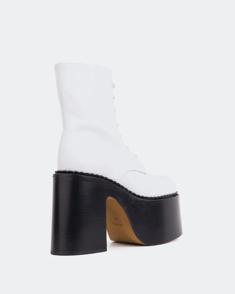 Pierre Darre Ankle Boots Tripp White Naplack