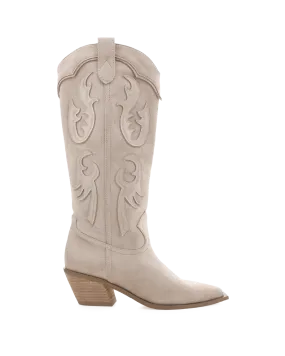 Weather Proof Boots TULIE - LIGHT BEIGE SUEDE