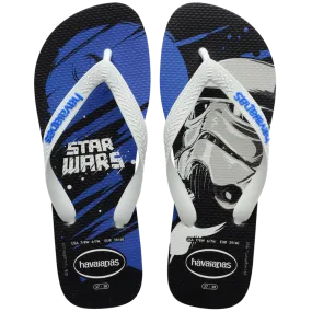 Academy Flip Flops HAVAIANAS STARS WARS - WHITE.BLUE STAR