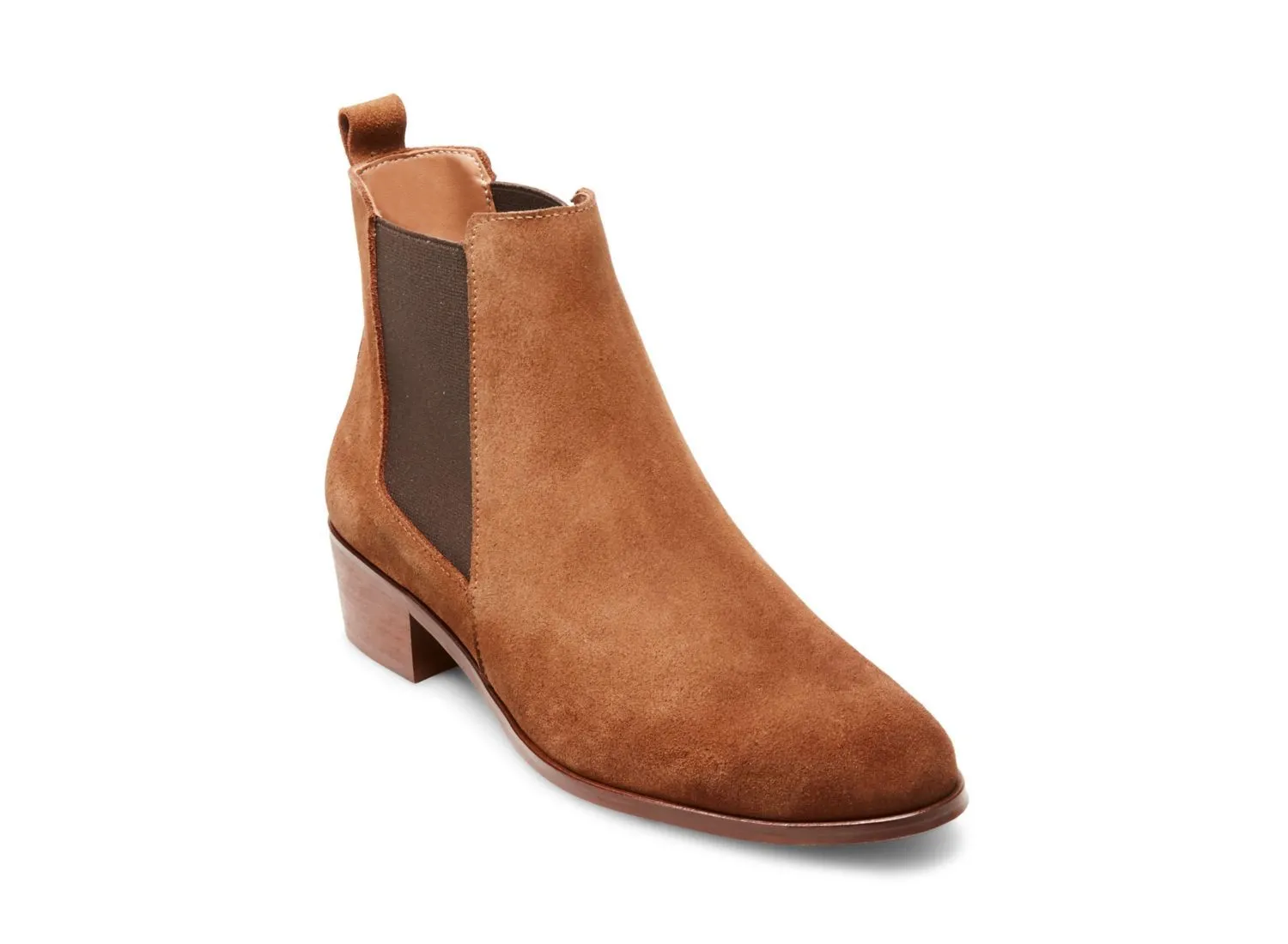 Dark Olive Green Chelsea Boots DOVER TAN SUEDE