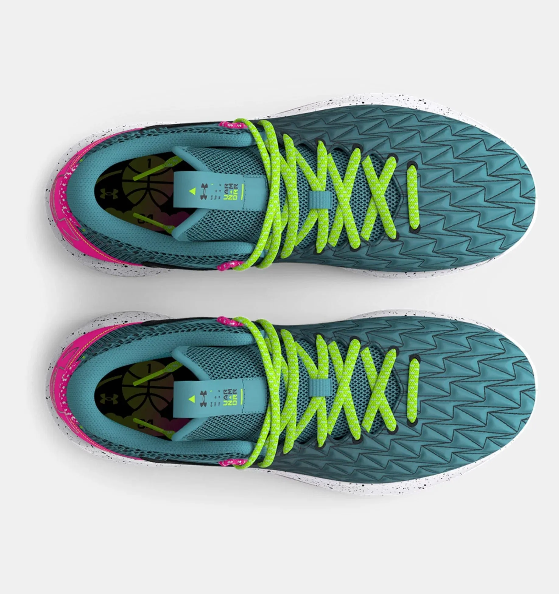 UA HOVR Havoc 5 Clone Wearing Basketball Shoes