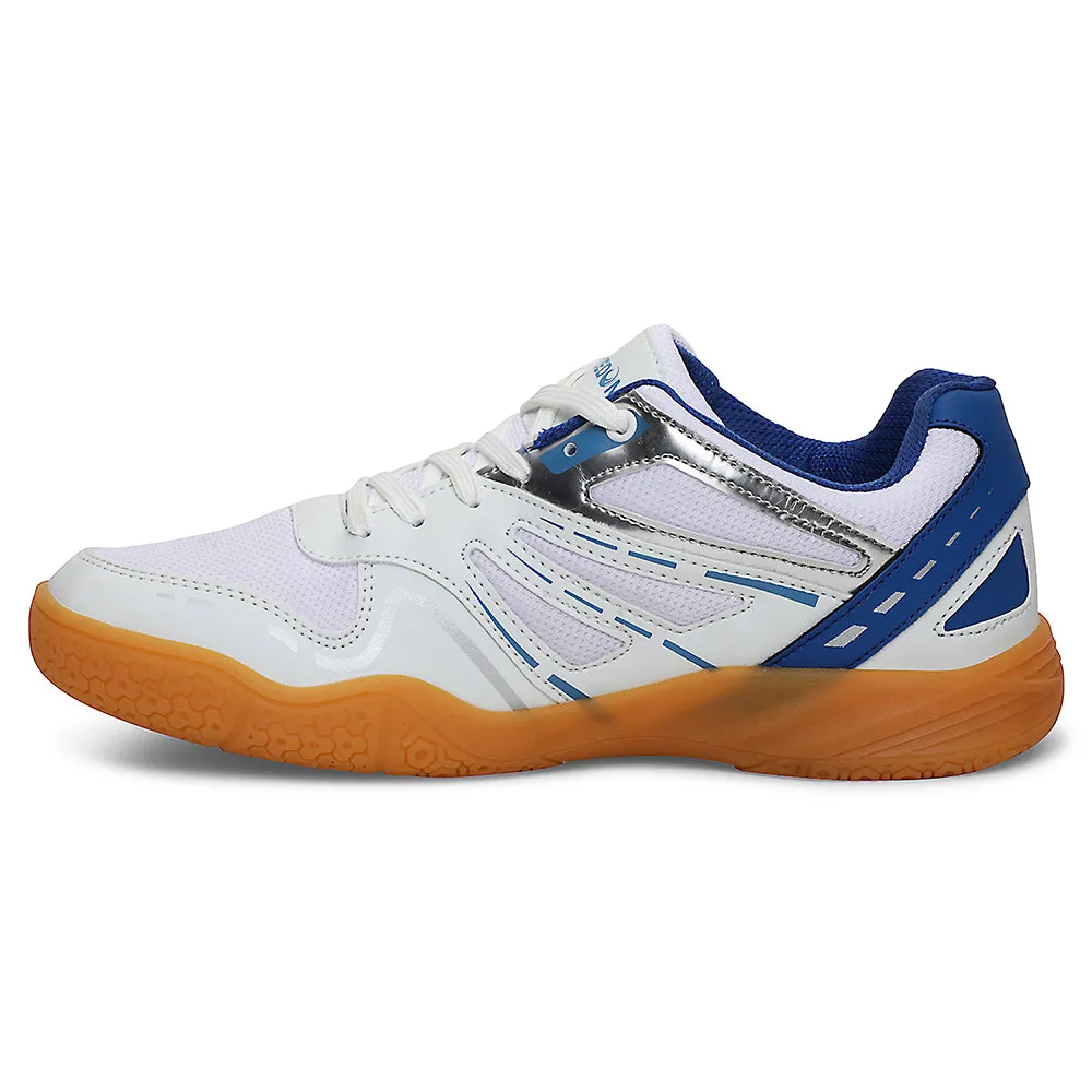 Badminton Non Marking Indoor Court Shoes FREEDOM Sky Blue Sports Non-Marking Paddle/Pickleball & Badminton Shoes For Men ASPIRE-1E By Liberty