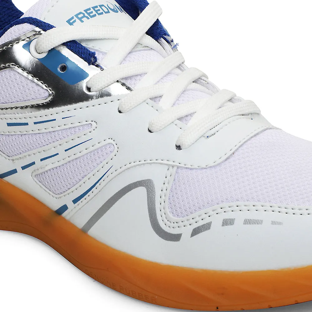 Badminton Shoes Vector FREEDOM Sky Blue Sports Non-Marking Paddle/Pickleball & Badminton Shoes For Men ASPIRE-1E By Liberty