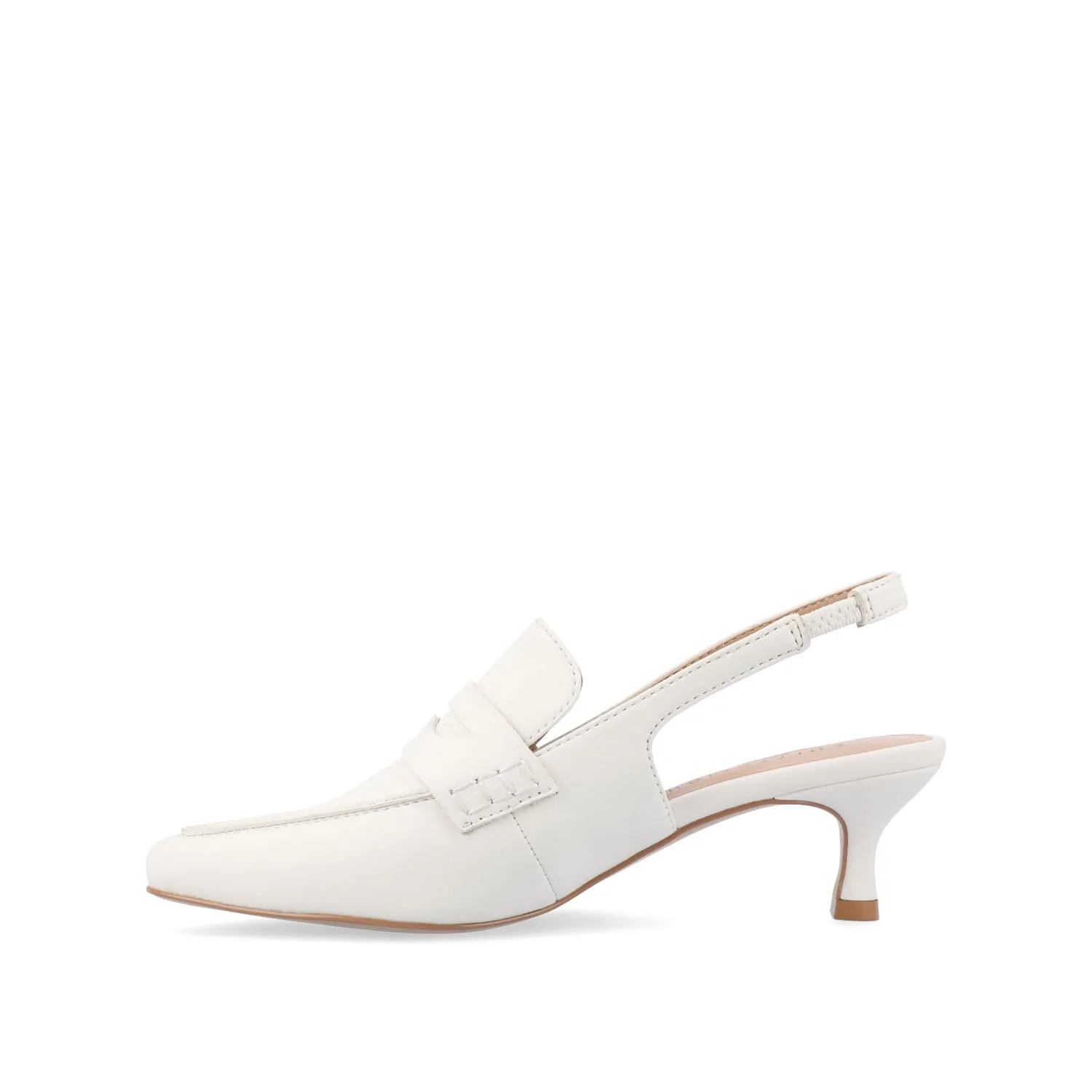 AMORY KITTEN HEEL LOAFERS IN VEGAN LEATHER IN WIDE