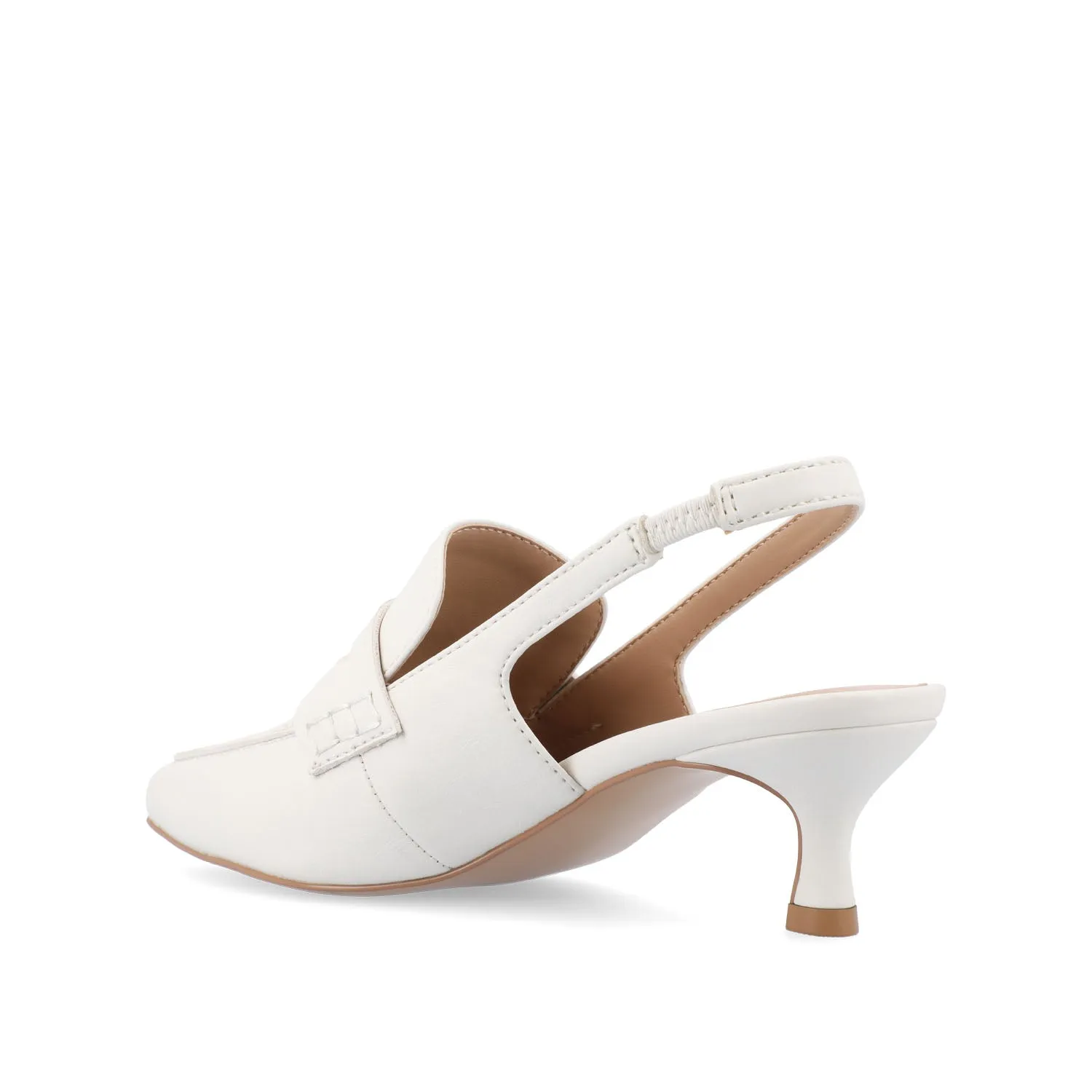 AMORY KITTEN HEEL LOAFERS IN VEGAN LEATHER IN WIDE