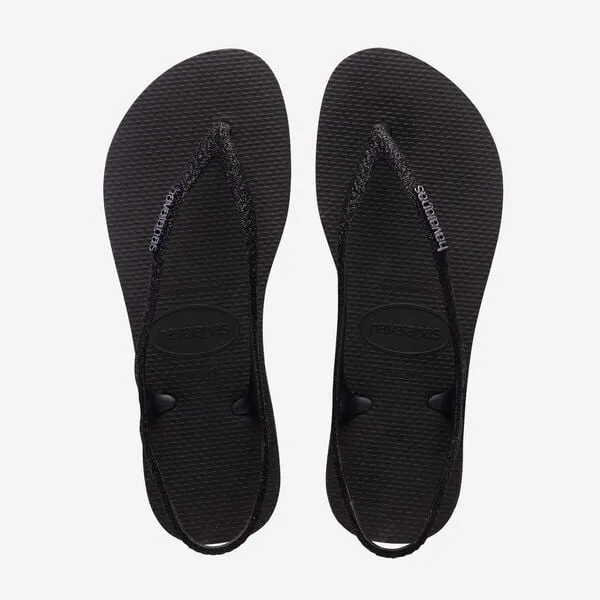 HAVAIANAS SUNNY SPARKLE - BLACK Pregnancy Flip Flops