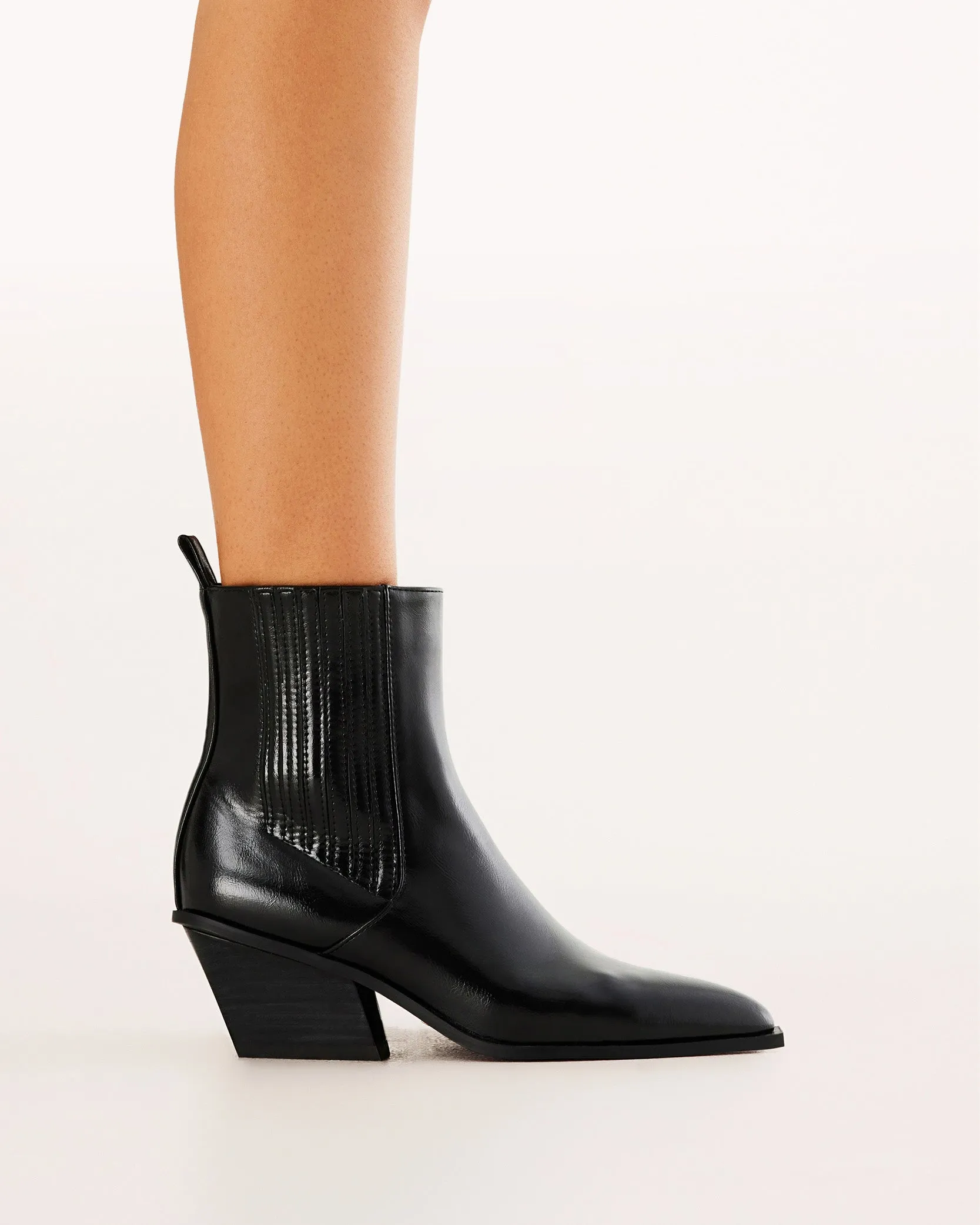 Sustainable Chelsea Boots UNAI - BLACK SHINE