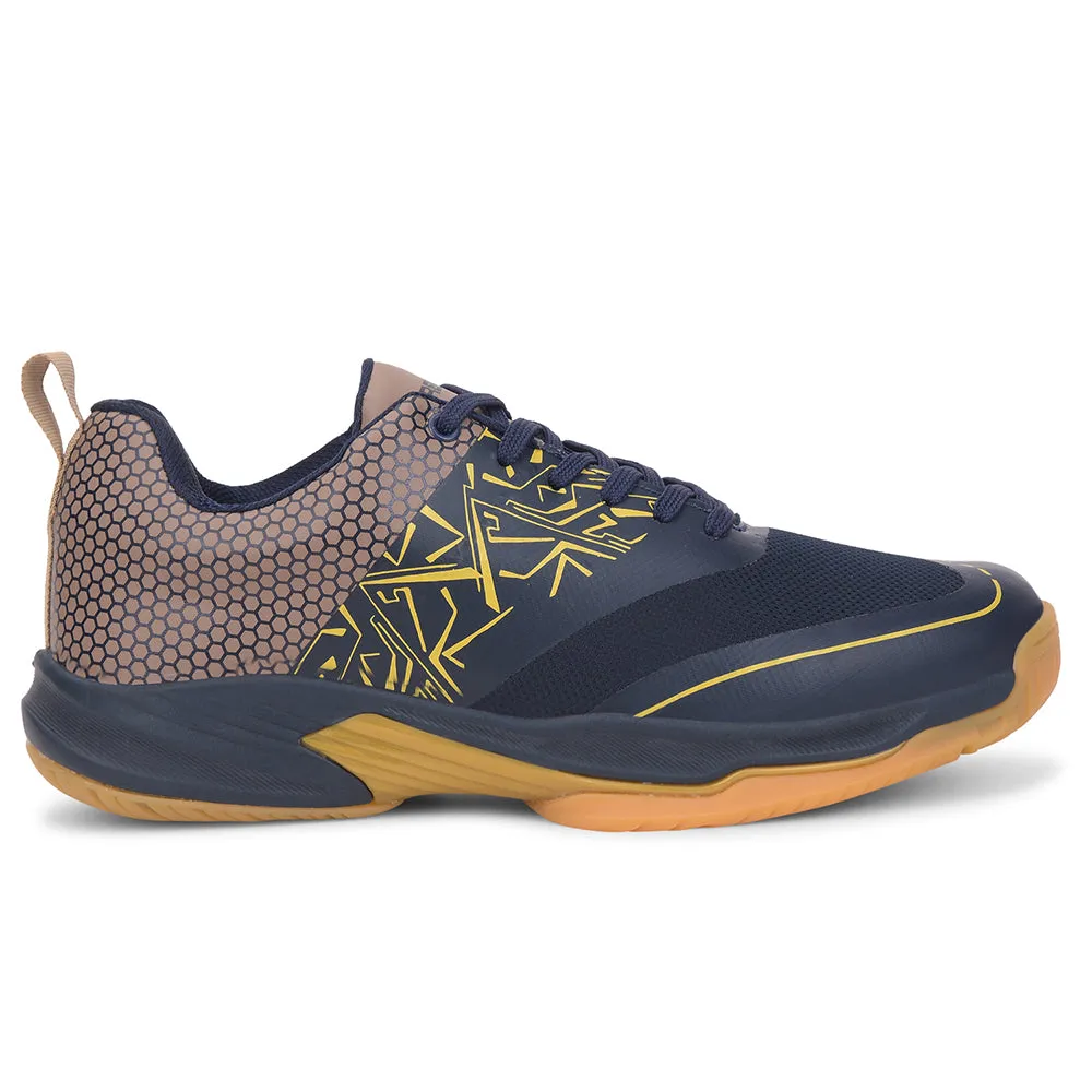 Badminton Shoes Company FREEDOM Navy Blue Sports Non-Marking Paddle/Pickleball & Badminton Shoes For Men UNESKO By Liberty