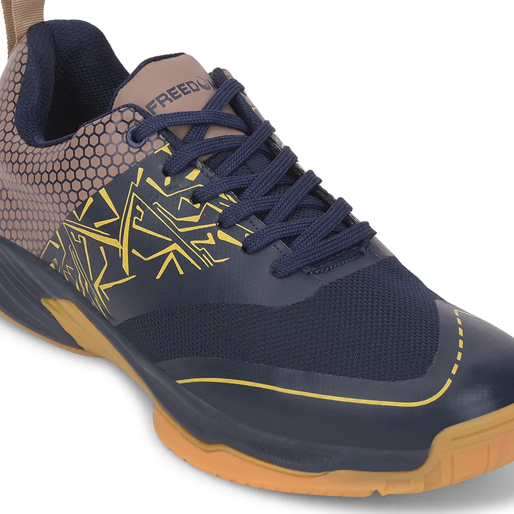 Advantages Of Badminton Shoes FREEDOM Navy Blue Sports Non-Marking Paddle/Pickleball & Badminton Shoes For Men UNESKO By Liberty