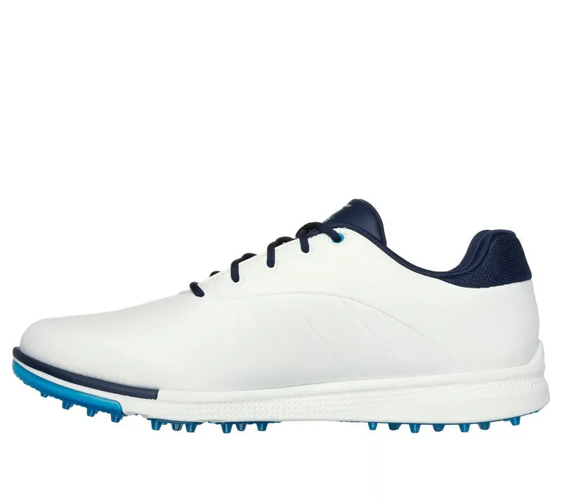 Skechers Go Golf Tempo GF Men' Golf Shoes White Navy Spikes Waterproof Spikeless Golf