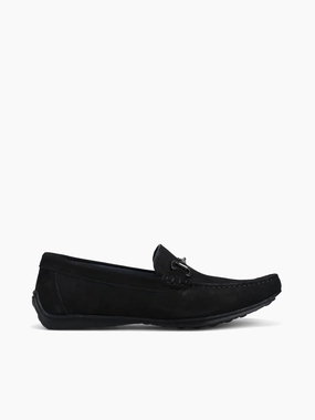 Loewe Flat Shoes Maximo Preto Nobuck