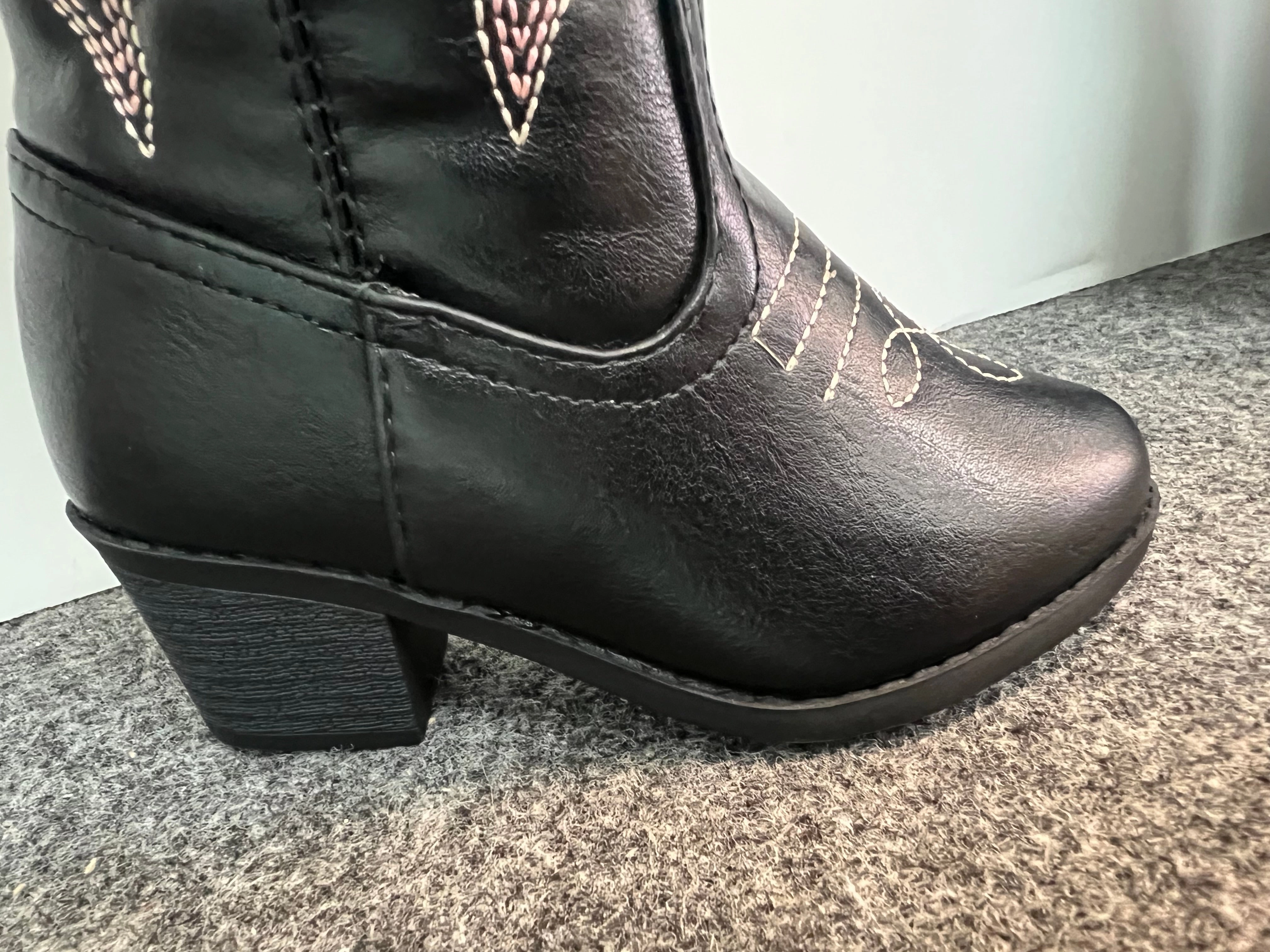 Budget Cowboy Boots RIVER-07K KIDS Black