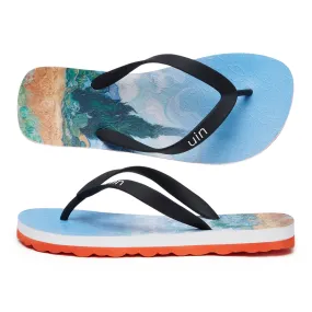 Flip Flops Size 4 Van Gogh Wheatfield with Cypresses Blanes Women