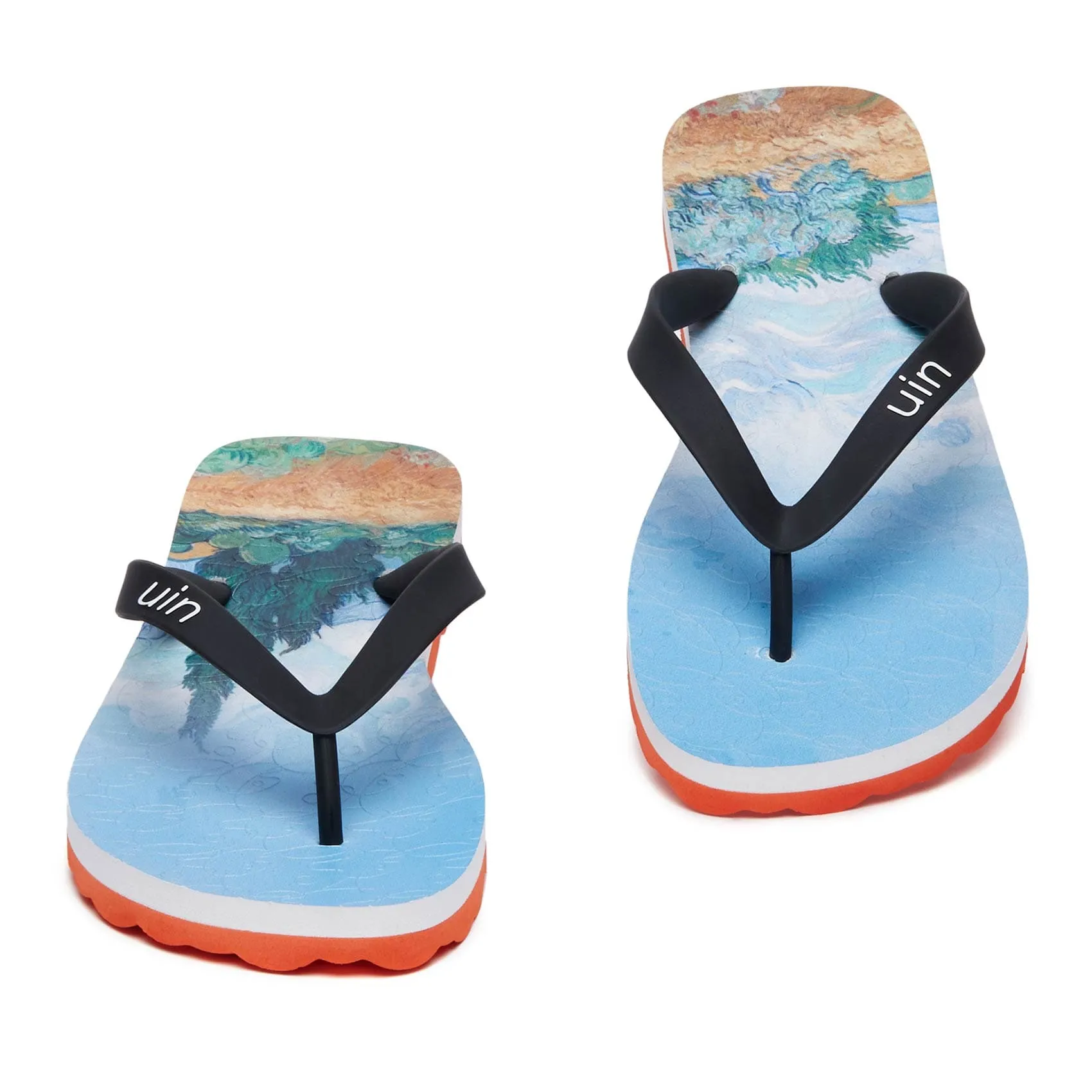 New Style Flip Flops Van Gogh Wheatfield with Cypresses Blanes Women