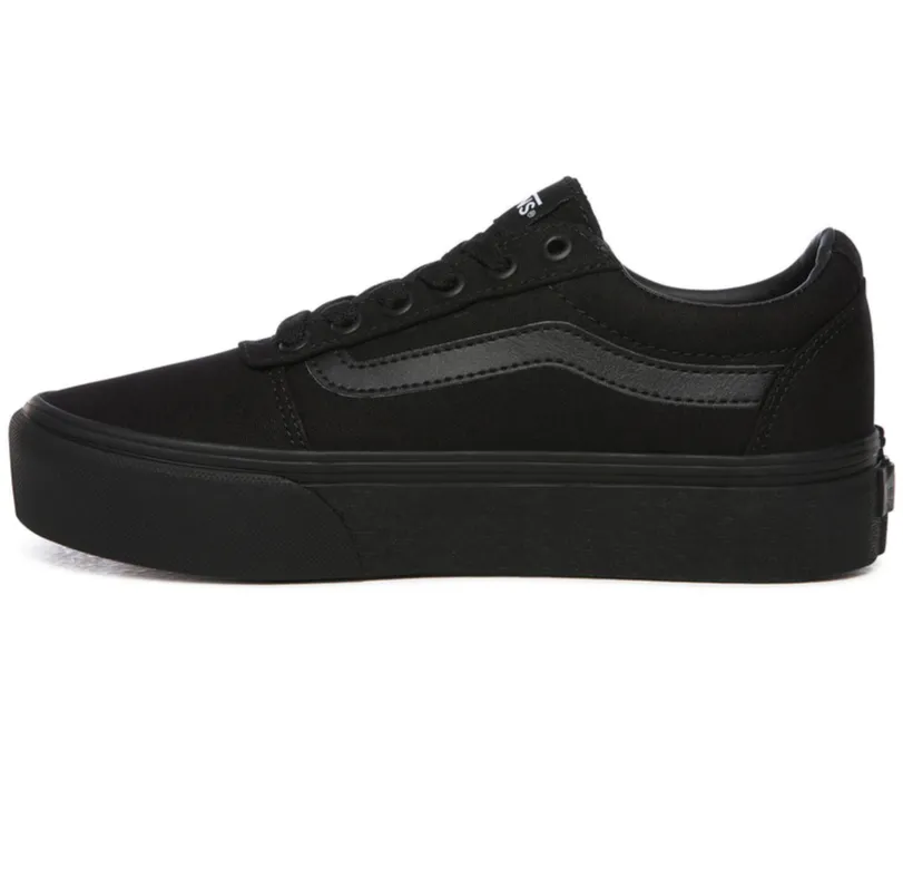 Sneakers With Heels Vans scarpa sneakers con zeppa da donna in canvas Ward VN0A3TLC1861 nero