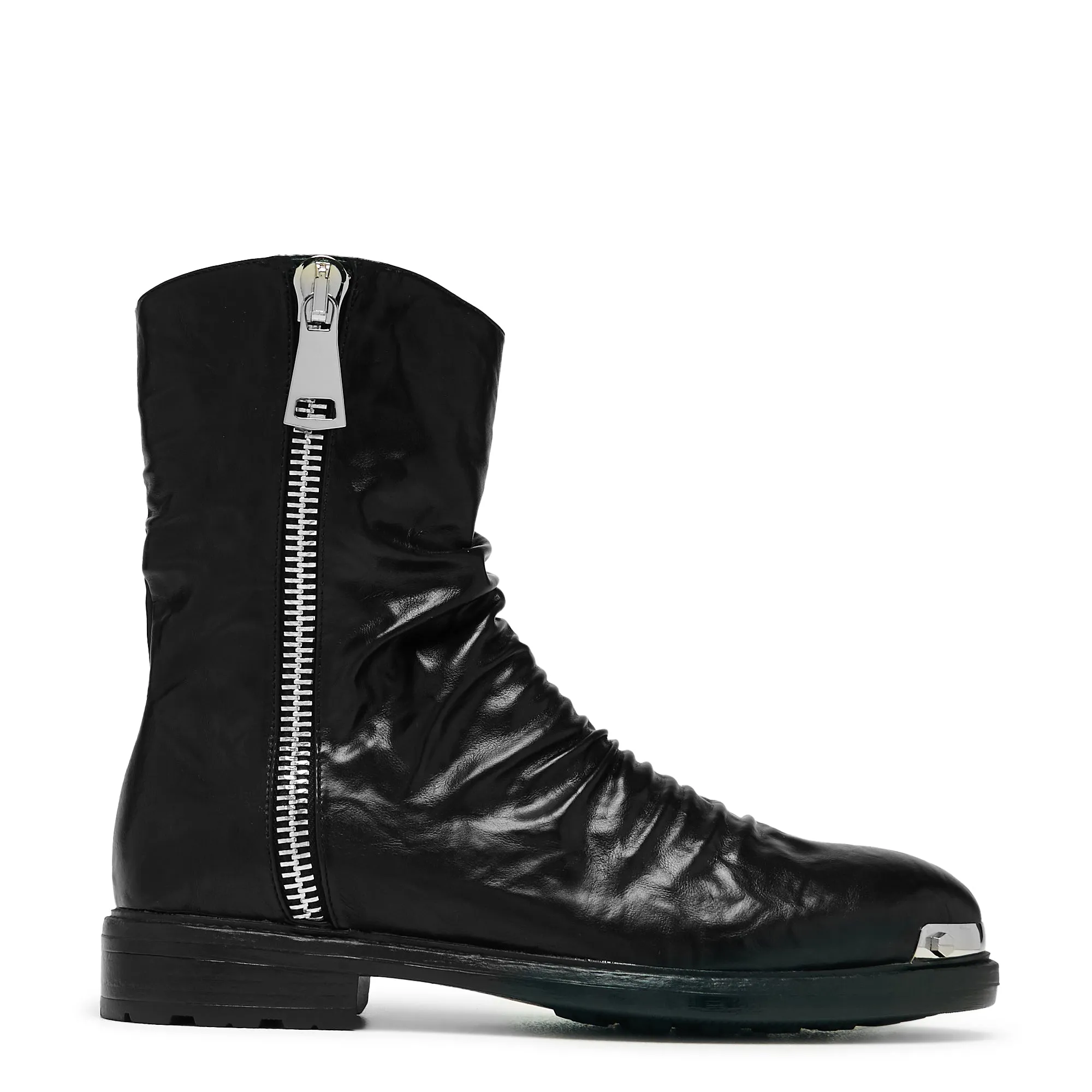 Legionary Men's Field Boots - Withered Black Chelsea Boots For Snow