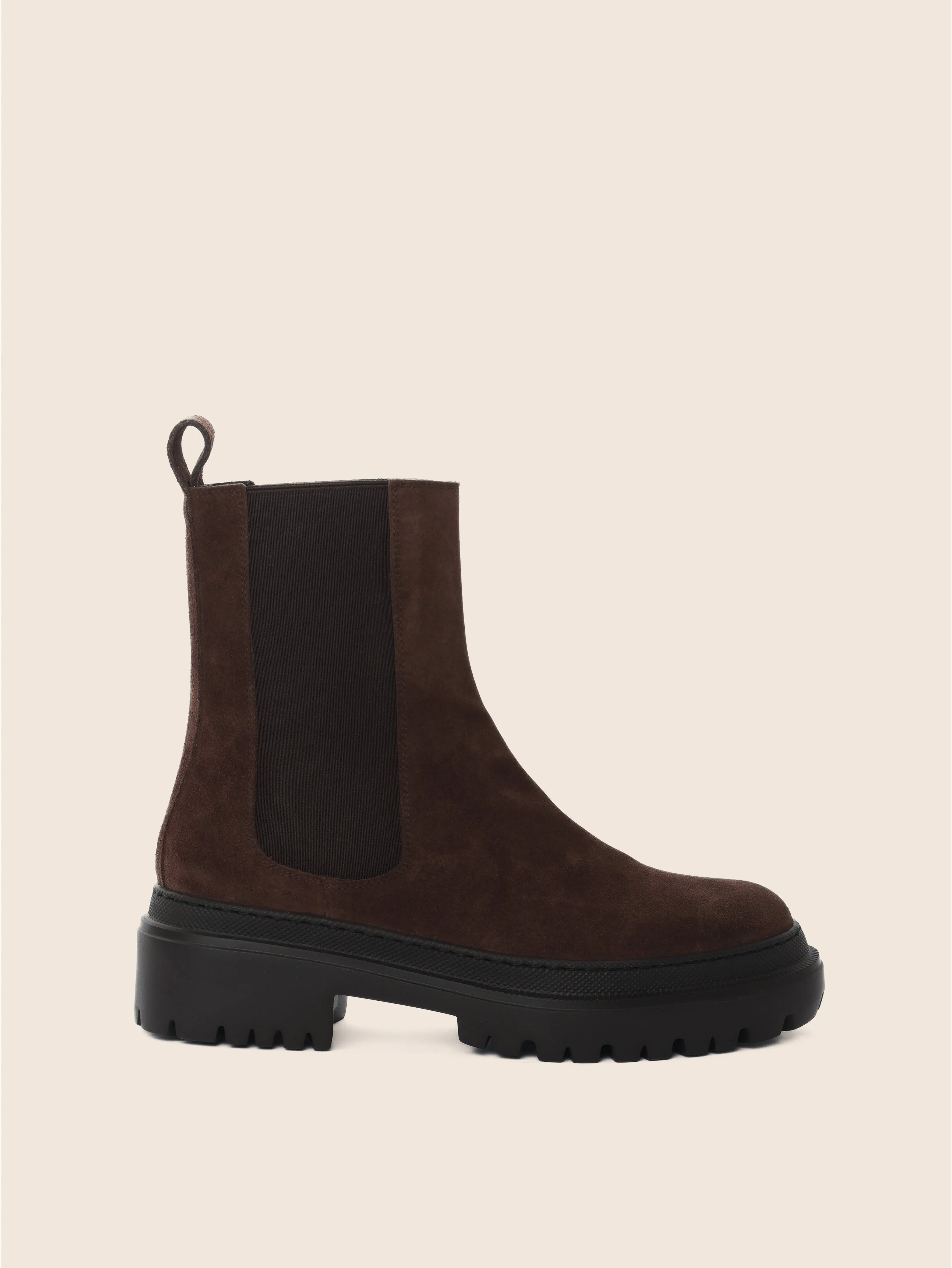 Flabia Chelsea Boots Corticella Brown Suede Unlined Boot