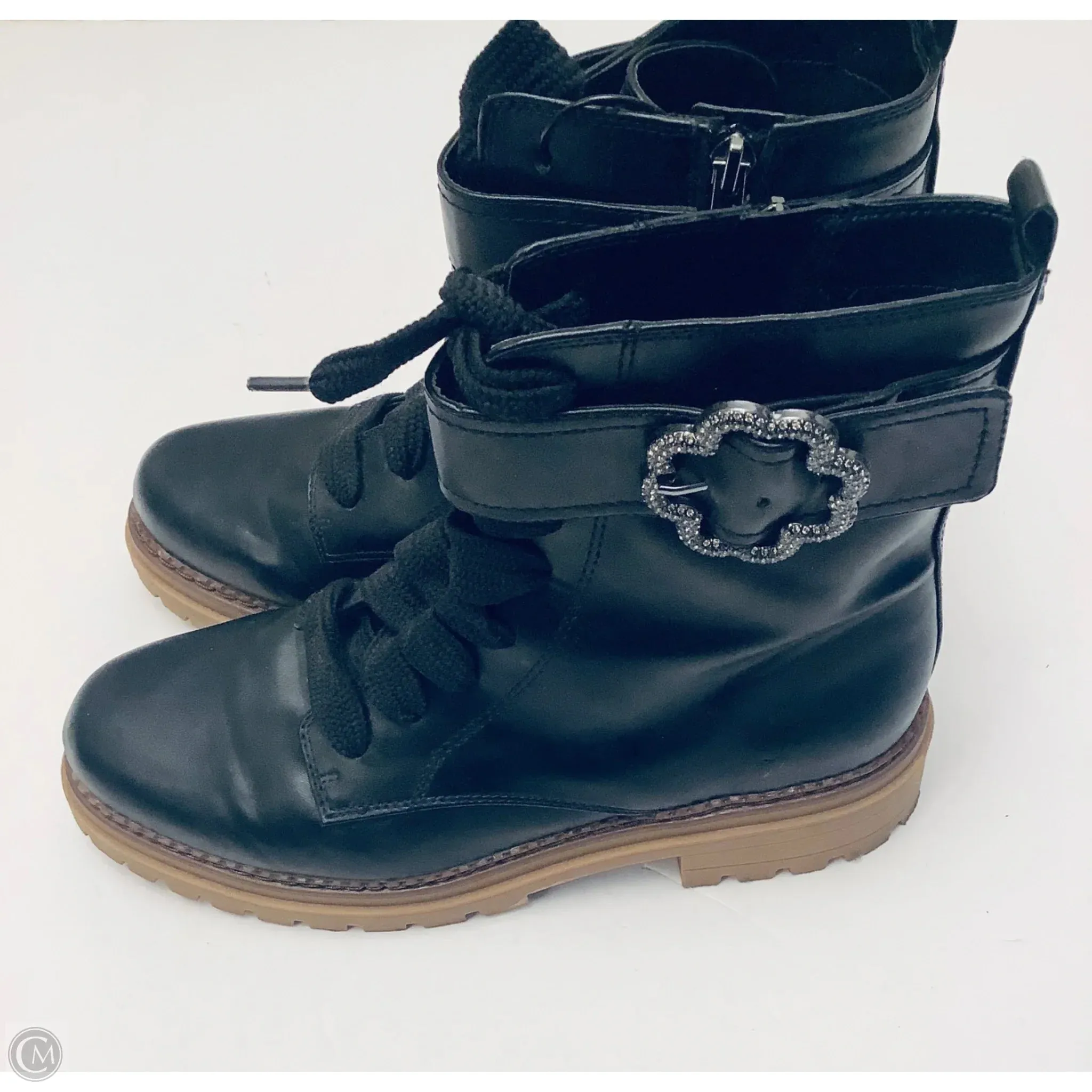 Combat Boots For Spring Boots Combat By Sam And Libby In Black, Size: 11