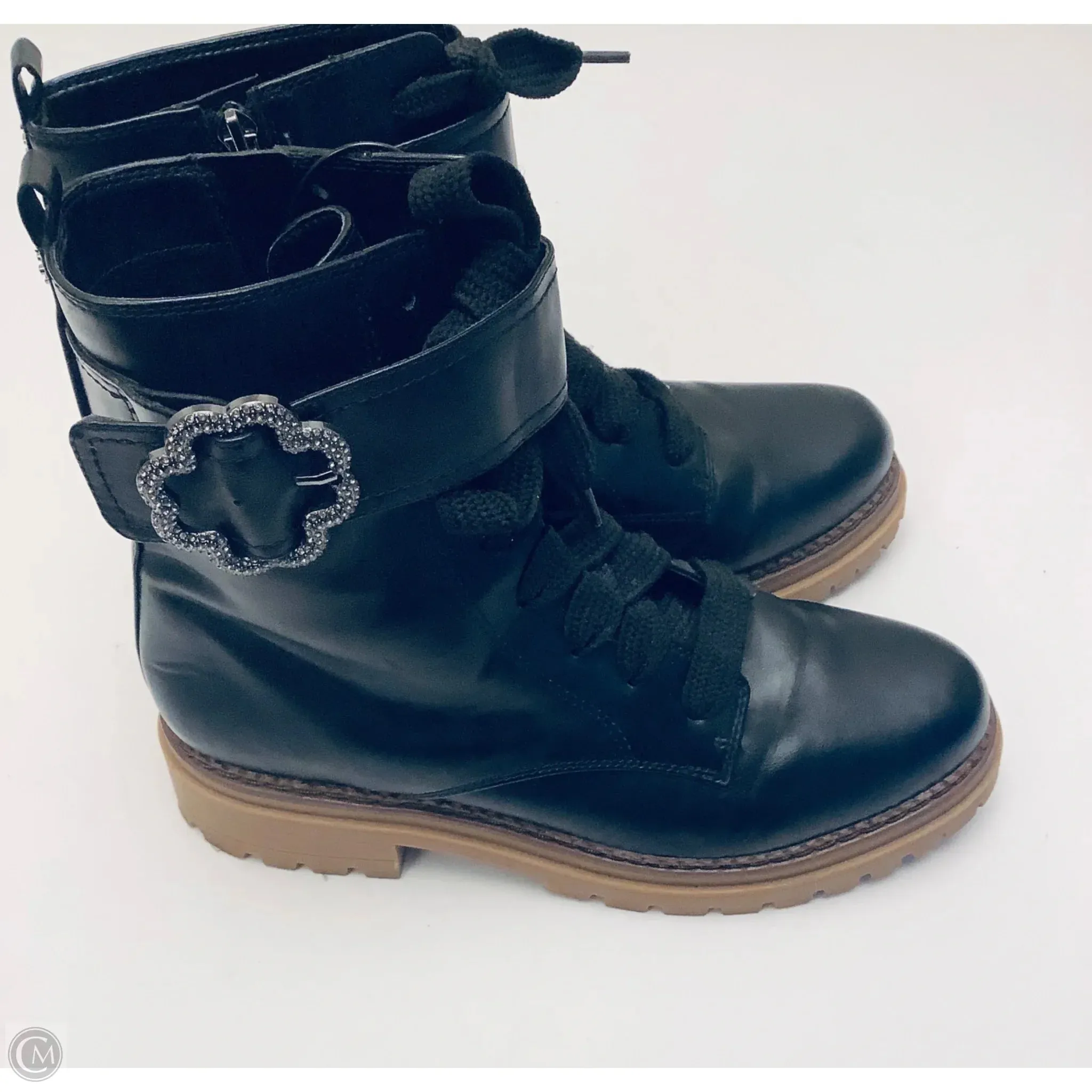 Combat Rain Boots Boots Combat By Sam And Libby In Black, Size: 11