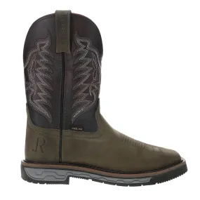 Vintage Steel 12 Inch Electrical Wide Steel Toe Work Boots Flat Toe Work Boots