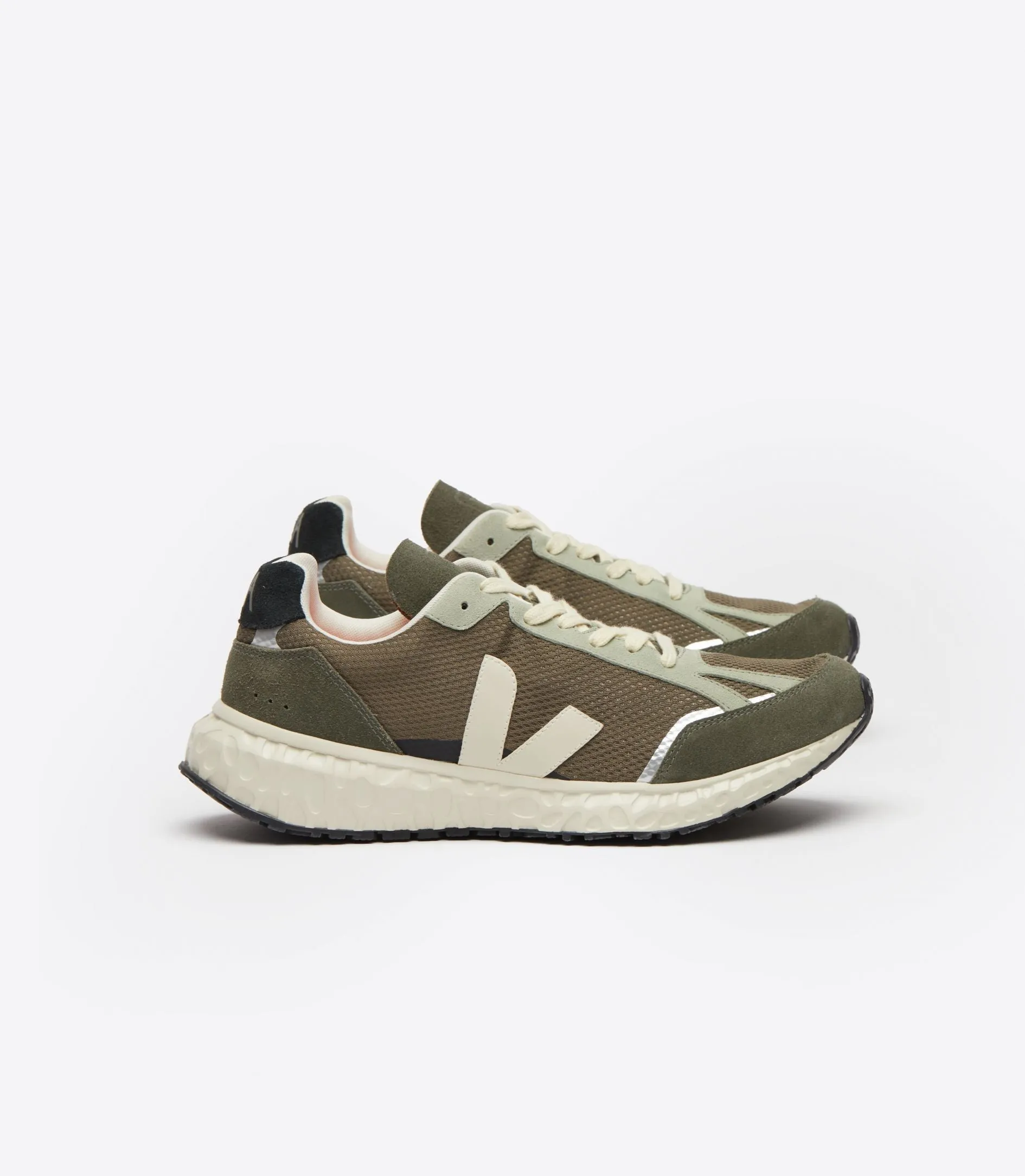 W Condor Royale Kaki/Pierre Alveomesh White Bridal Sneakers